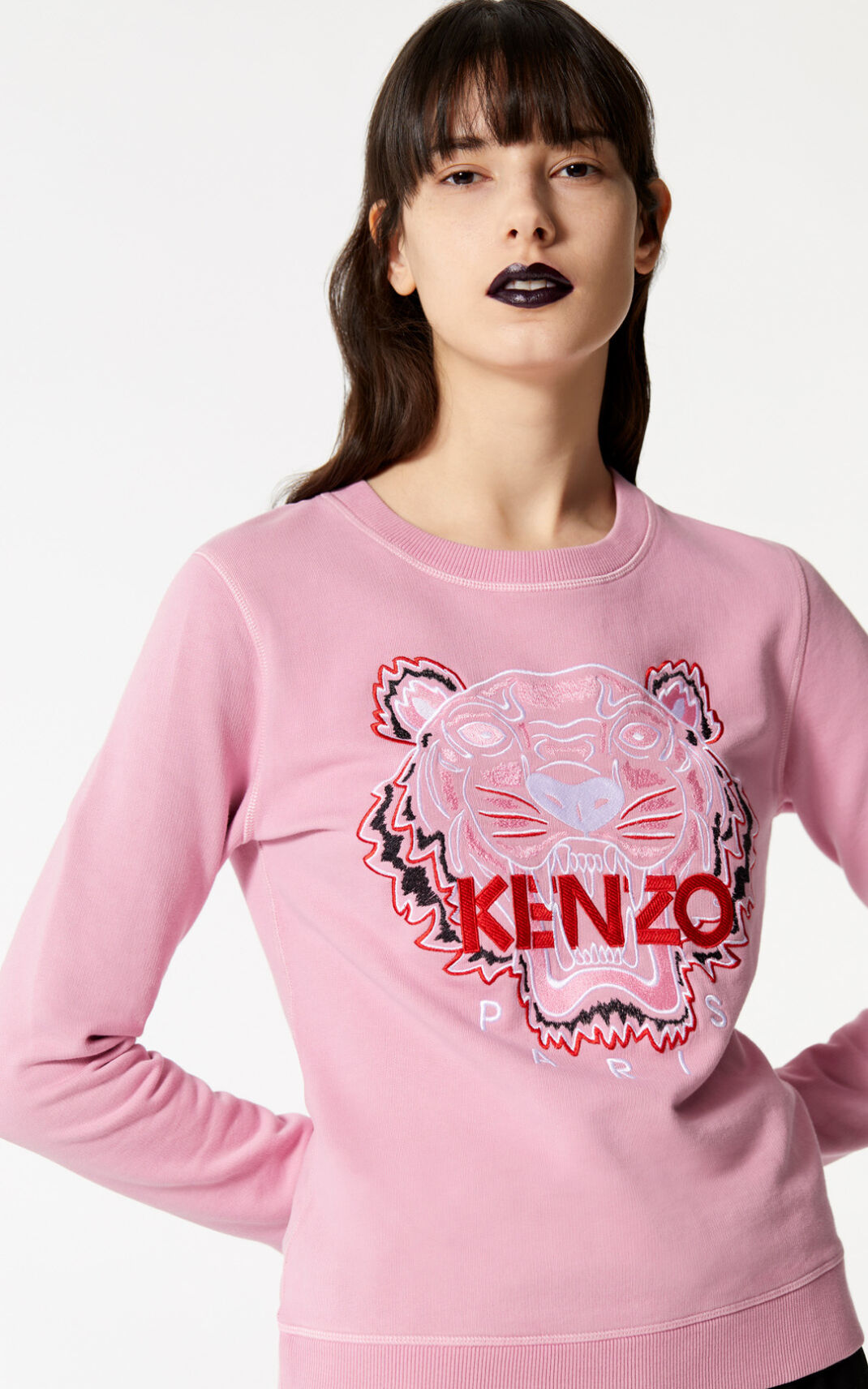 Kenzo Bleached Tiger Ženska Puloverji Rose SI-0508991